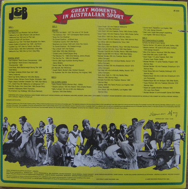 Various : Great Moments In Australian Sport (2xLP, Album, Gat)