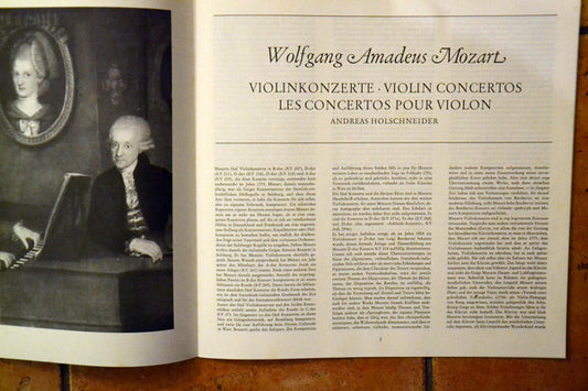 Wolfgang Amadeus Mozart, Wolfgang Schneiderhan, Berliner Philharmoniker : Violinkonzerte (3xLP, RE + Box)