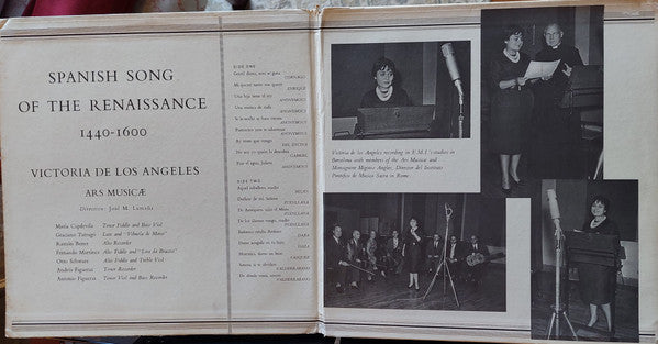 Victoria De Los Angeles, Ars Musicae De Barcelona : Spanish Song Of The Renaissance (LP, Mono)