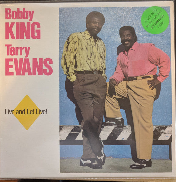 Bobby King & Terry Evans : Live And Let Live! (LP, Album)