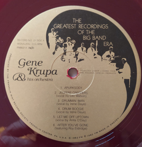 Various : The Greatest Recordings Of The Big Band Era (2xLP, Album, Comp, Mono, Red + Box)
