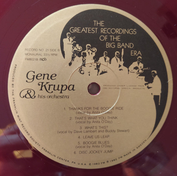 Various : The Greatest Recordings Of The Big Band Era (2xLP, Album, Comp, Mono, Red + Box)
