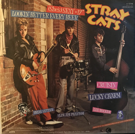 Stray Cats : (She's) Sexy + 17 (12", Maxi, Ltd)