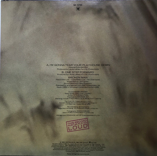 Paul Young : I'm Gonna Tear Your Playhouse Down (12", Maxi)