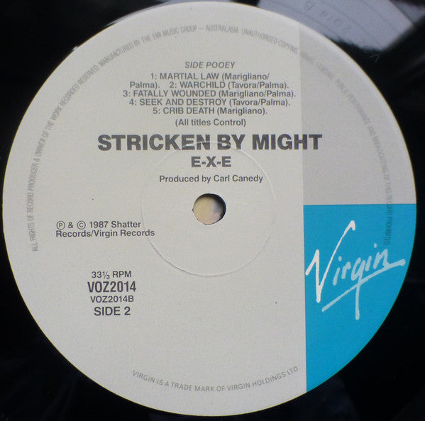 E-X-E : Stricken By Might (LP, Album)