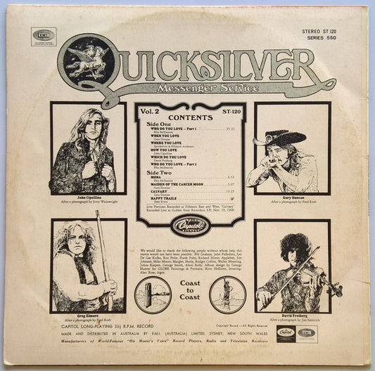 Quicksilver Messenger Service : Happy Trails (LP, Album)