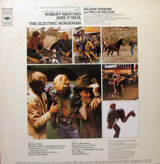 Willie Nelson / Dave Grusin : The Electric Horseman (Music From The Original Motion Picture Soundtrack) (LP, Album)