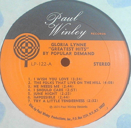 Gloria Lynne : Greatest Hits By Popular Demand ! (LP, Comp)