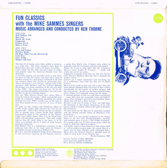 Mike Sammes Singers : Fun Classics (LP, Album, Club)