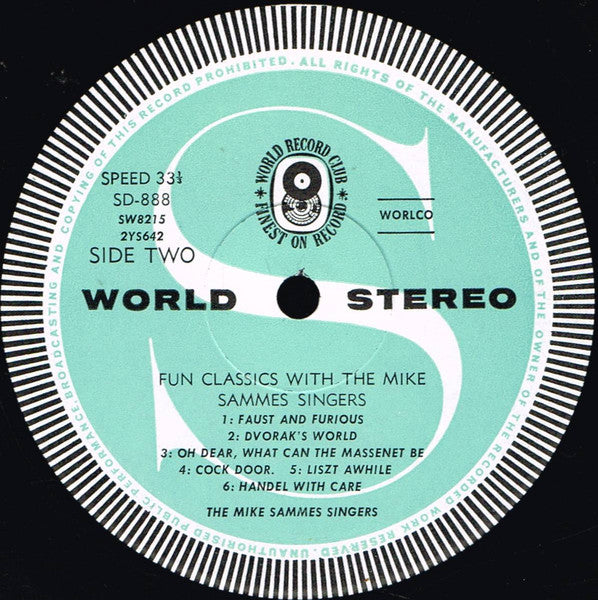Mike Sammes Singers : Fun Classics (LP, Album, Club)