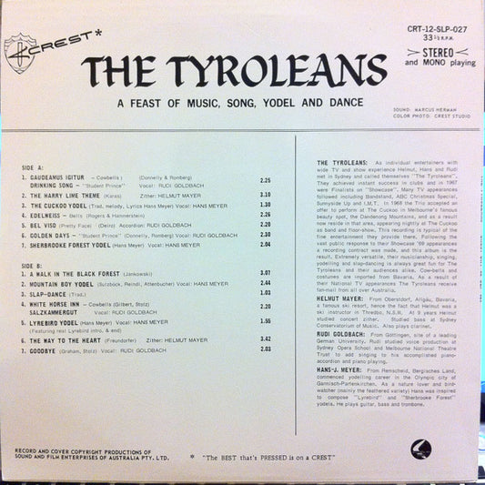 The Tyroleans : The Tyroleans (LP, Album)