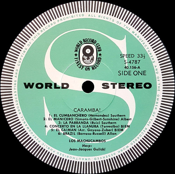 Los Machucambos : Caramba! (LP, Album, Club)
