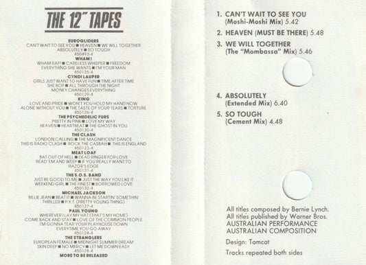 Eurogliders : The 12" Tape (Five 12" Mixes On One Cassette) (Cass, Comp)