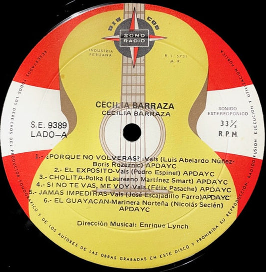 Cecilia Barraza : Cecilia Barraza (LP, Album)