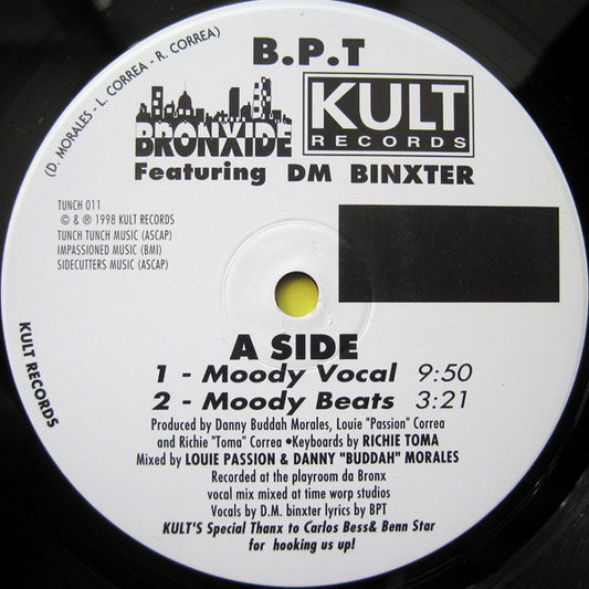 B.P.T. Featuring DM Binxter : Moody (12")