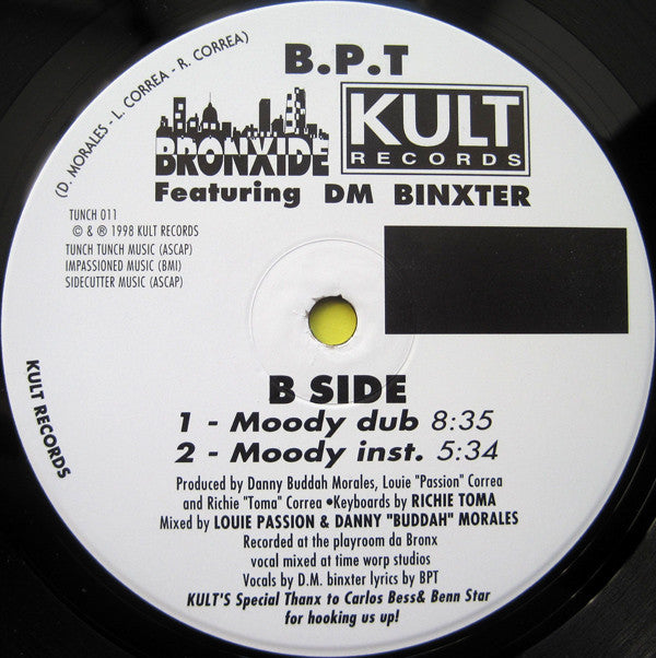 B.P.T. Featuring DM Binxter : Moody (12")