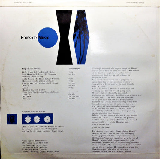 Pua Almeida : Poolside Music (LP, Album, Mono, Club)