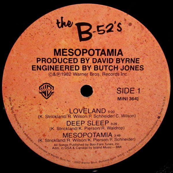 The B-52's : Mesopotamia (LP, MiniAlbum, Los)