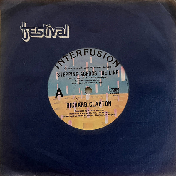 Richard Clapton : Stepping Across The Line (7", Single)