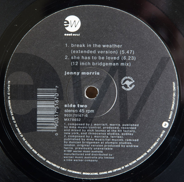 Jenny Morris : Break In The Weather (12")