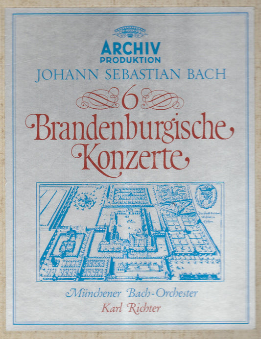 Johann Sebastian Bach, Münchener Bach-Orchester, Karl Richter : 6 Brandenburgische Konzerte (2xLP + Box)