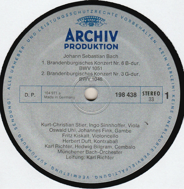 Johann Sebastian Bach, Münchener Bach-Orchester, Karl Richter : 6 Brandenburgische Konzerte (2xLP + Box)