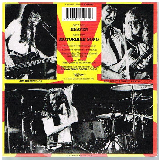 Angry Anderson : Heaven / Motorbike Song (7", Single)