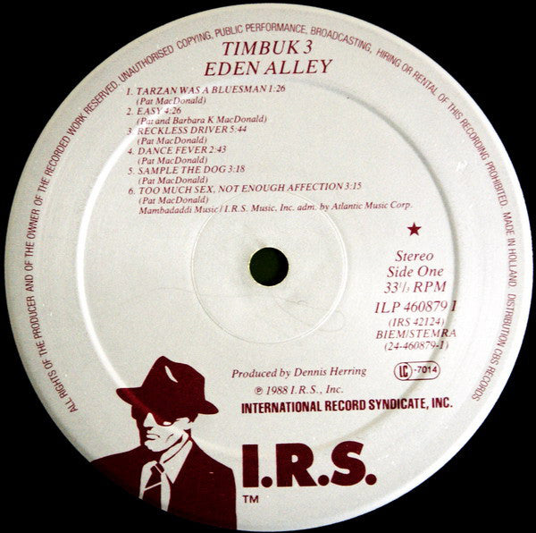 Timbuk 3 : Eden Alley (LP, Album)
