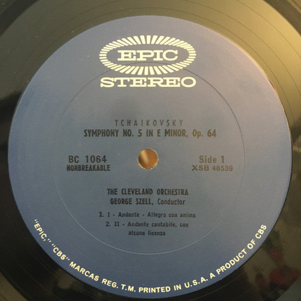 Pyotr Ilyich Tchaikovsky - George Szell, The Cleveland Orchestra : Symphony No. 5 in E Minor, Op. 64 (LP, Album)