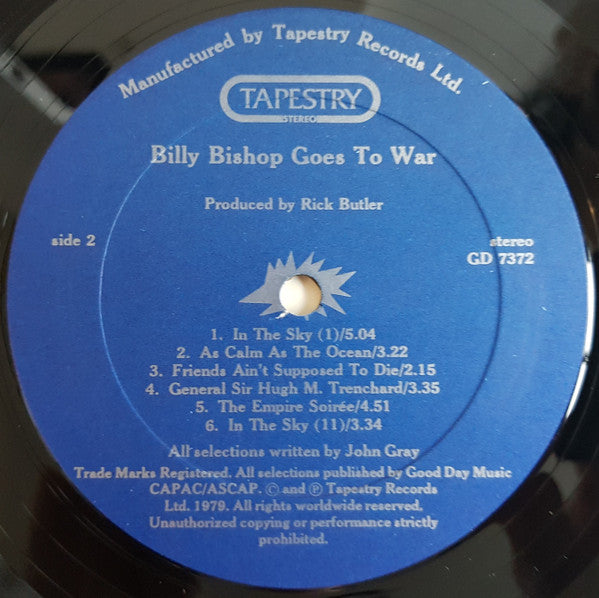 Eric Peterson (14) : Billy Bishop Goes To War (LP, Album, Gat)