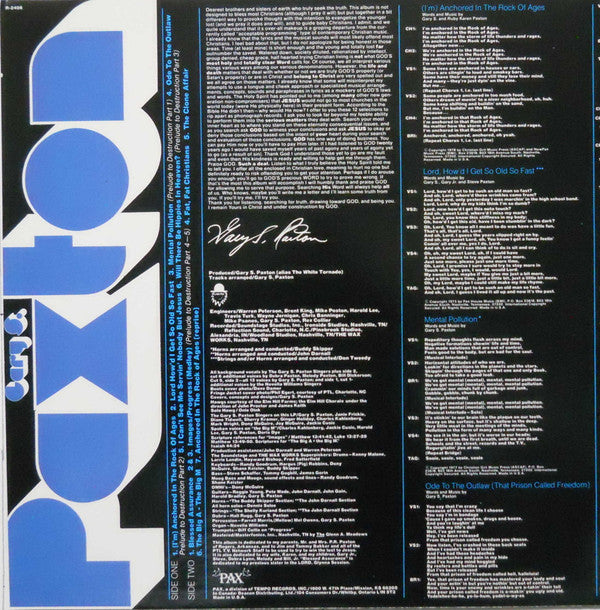 Gary Paxton : Terminally Weird/But Godly Right (LP)