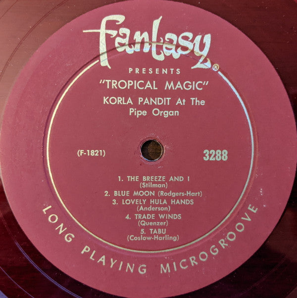 Korla Pandit : Tropical Magic (LP, Album, Mono, Red)