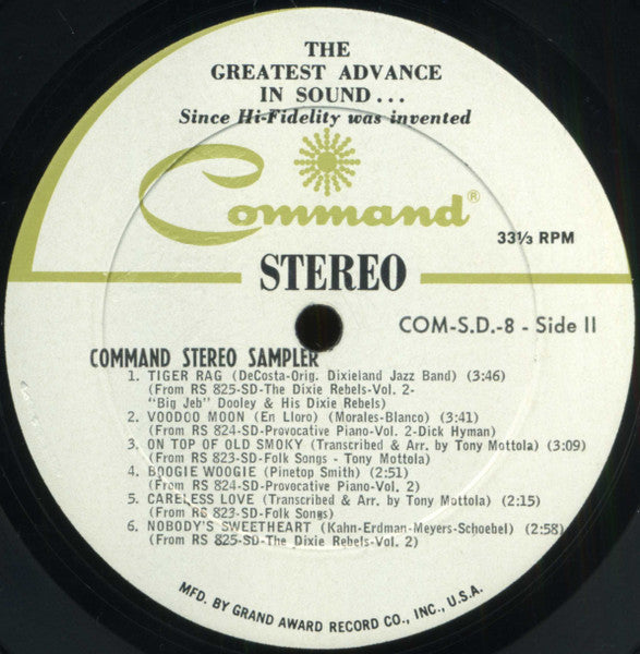 Various : Command Stereo Sampler, Volume 8 (LP, Album, Smplr)