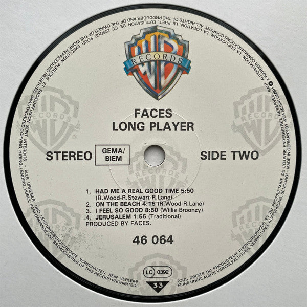 Faces (3) : Long Player (LP, Album, RE)