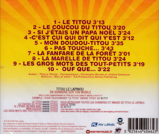 Titou Le Lapinou : Mon Premier Album (CD, Album)