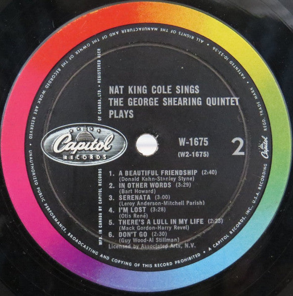 Nat King Cole / George Shearing : Nat King Cole Sings / George Shearing Plays (LP, Album, Mono, RE)