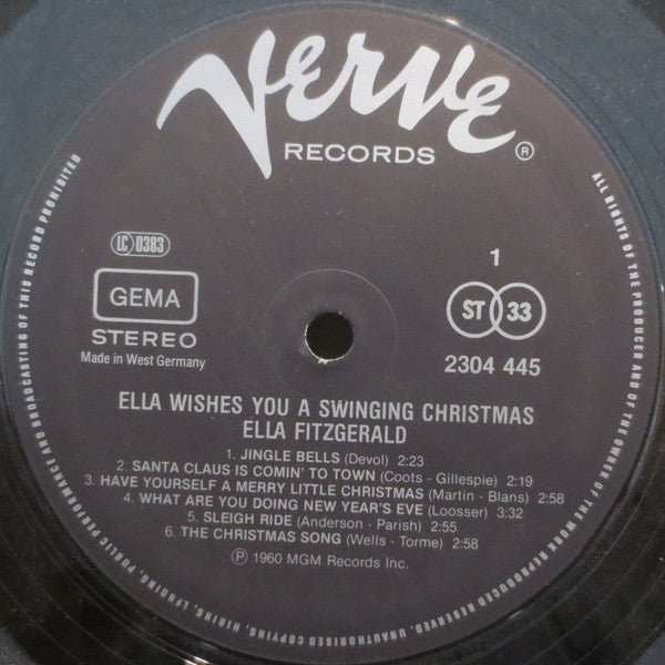 Ella Fitzgerald : Ella Wishes You A Swinging Christmas (LP, Album, RE)