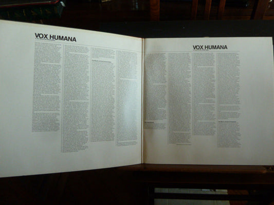 Studio Der Frühen Musik : Vox Humana - Vokalmusik Aus Dem Mittelalter (LP)