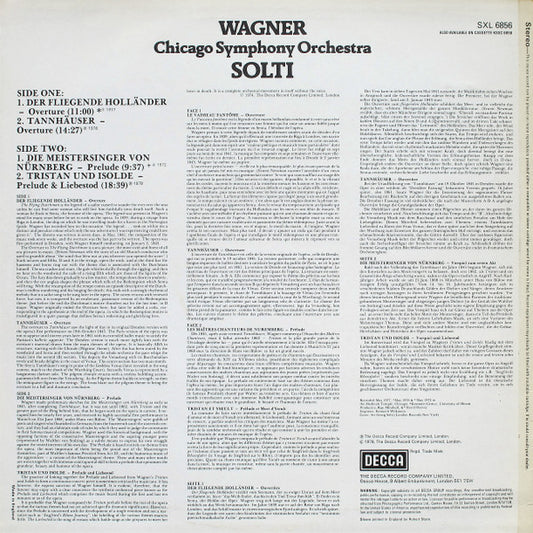 Richard Wagner, Chicago Symphony Orchestra, Georg Solti : Overtures ∙ Preludes & Liebestod (LP)