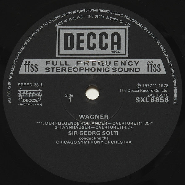 Richard Wagner, Chicago Symphony Orchestra, Georg Solti : Overtures ∙ Preludes & Liebestod (LP)