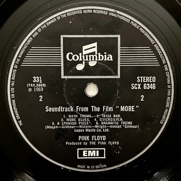 Pink Floyd : Soundtrack From The Film "More" (LP, Album, RE)