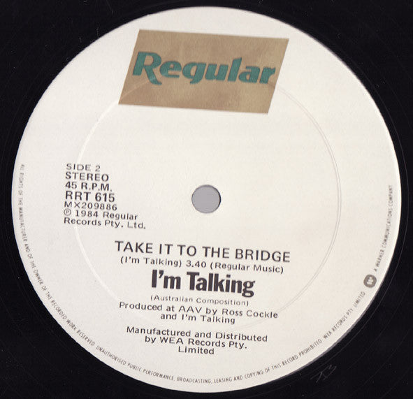 I'm Talking : Trust Me (12", Single)