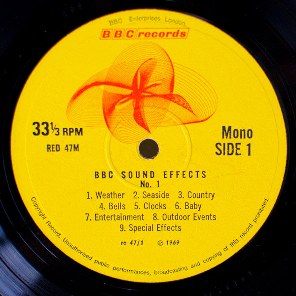 No Artist : Sound Effects No. 1 (LP, Mono)