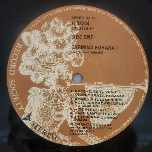 Clemencic Consort · René Clemencic : Carmina Burana (original Version) (4xLP, Album + Box, Comp, Club)