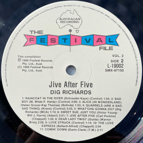 Dig Richards* : The Festival File Volume 2 Jive After Five (LP, Comp, Mono)