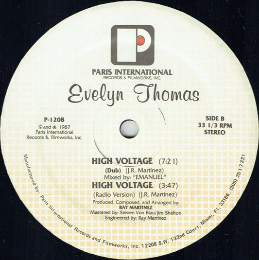Evelyn Thomas : High Voltage (12")