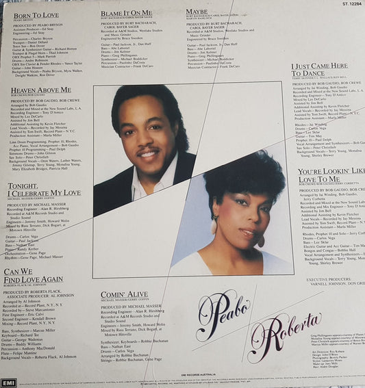 Peabo Bryson & Roberta Flack : Born To Love (LP, Album)