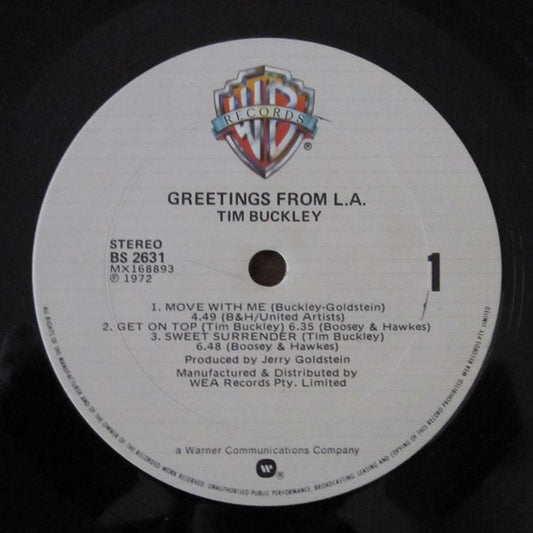 Tim Buckley : Greetings From L.A. (LP, RE)