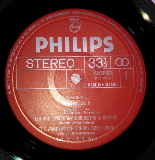 Hector Berlioz - London Symphony Orchestra & London Symphony Chorus, Sir Colin Davis : Requiem (2xLP + Box)