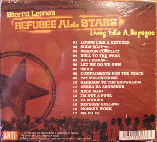 Sierra Leone's Refugee All Stars : Living Like A Refugee (CD, Album)